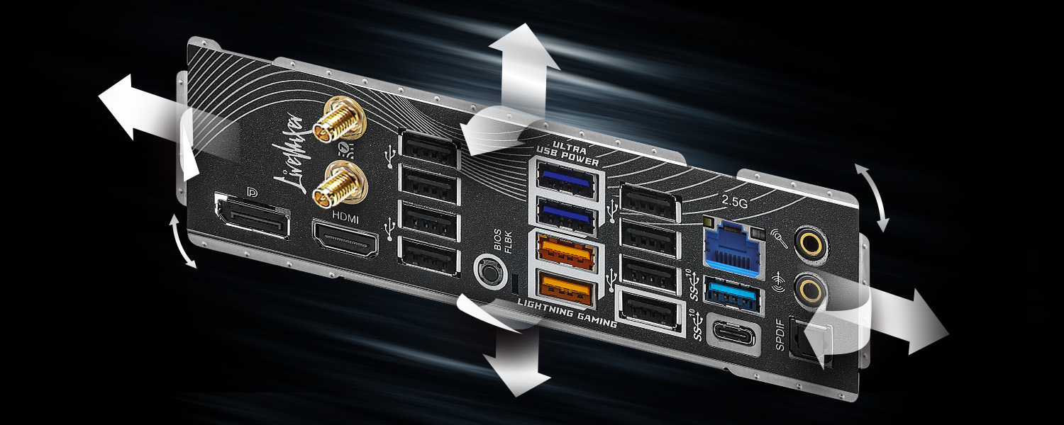 Flexible Integrated I/O Shield